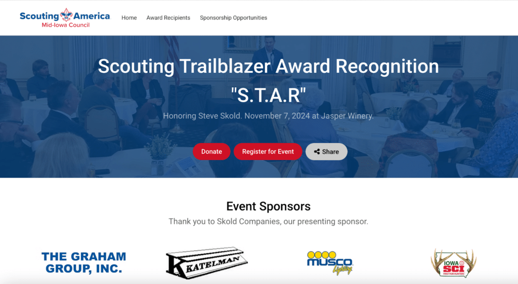 sponsor-pages-on-event-site