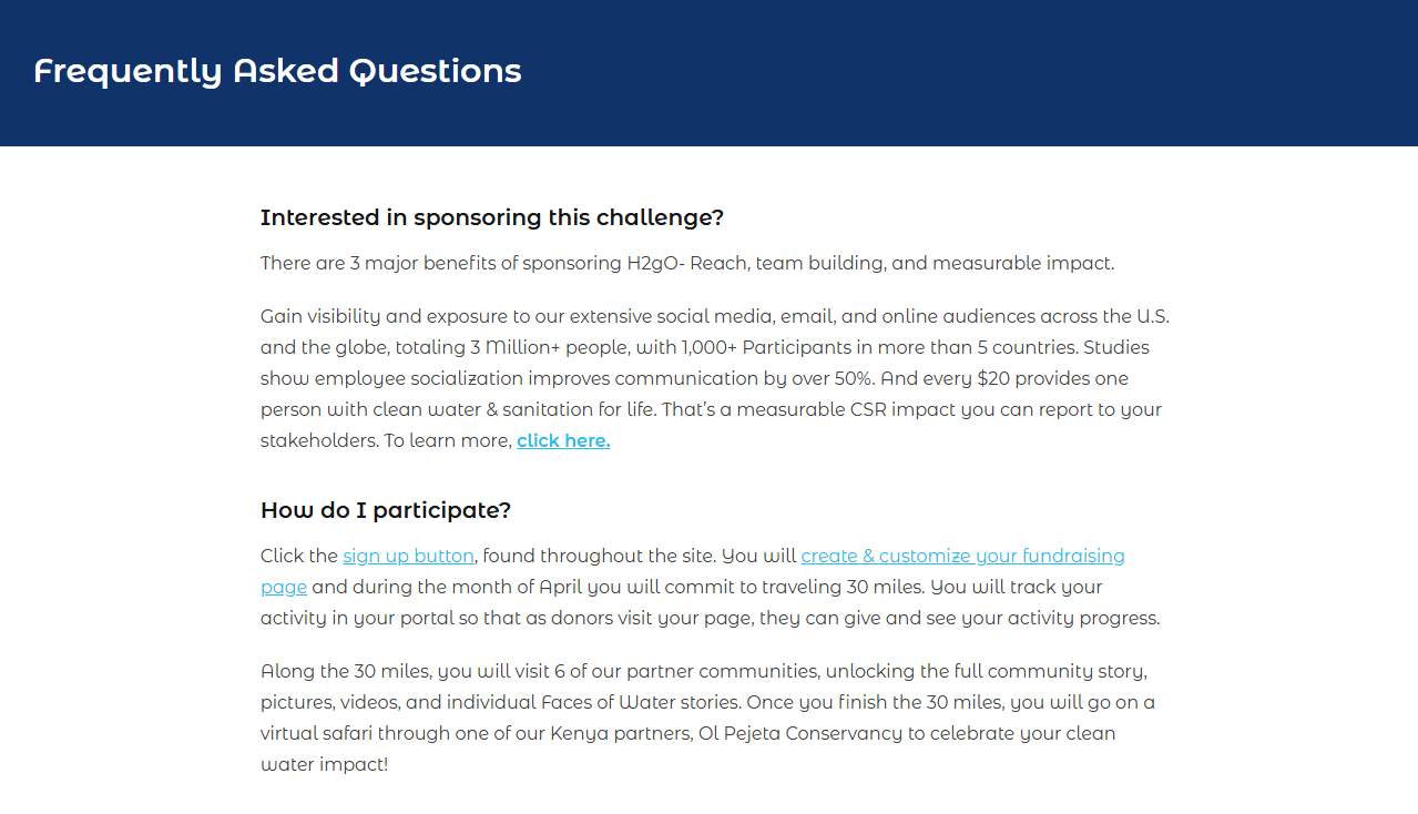 H2gO challenge FAQ