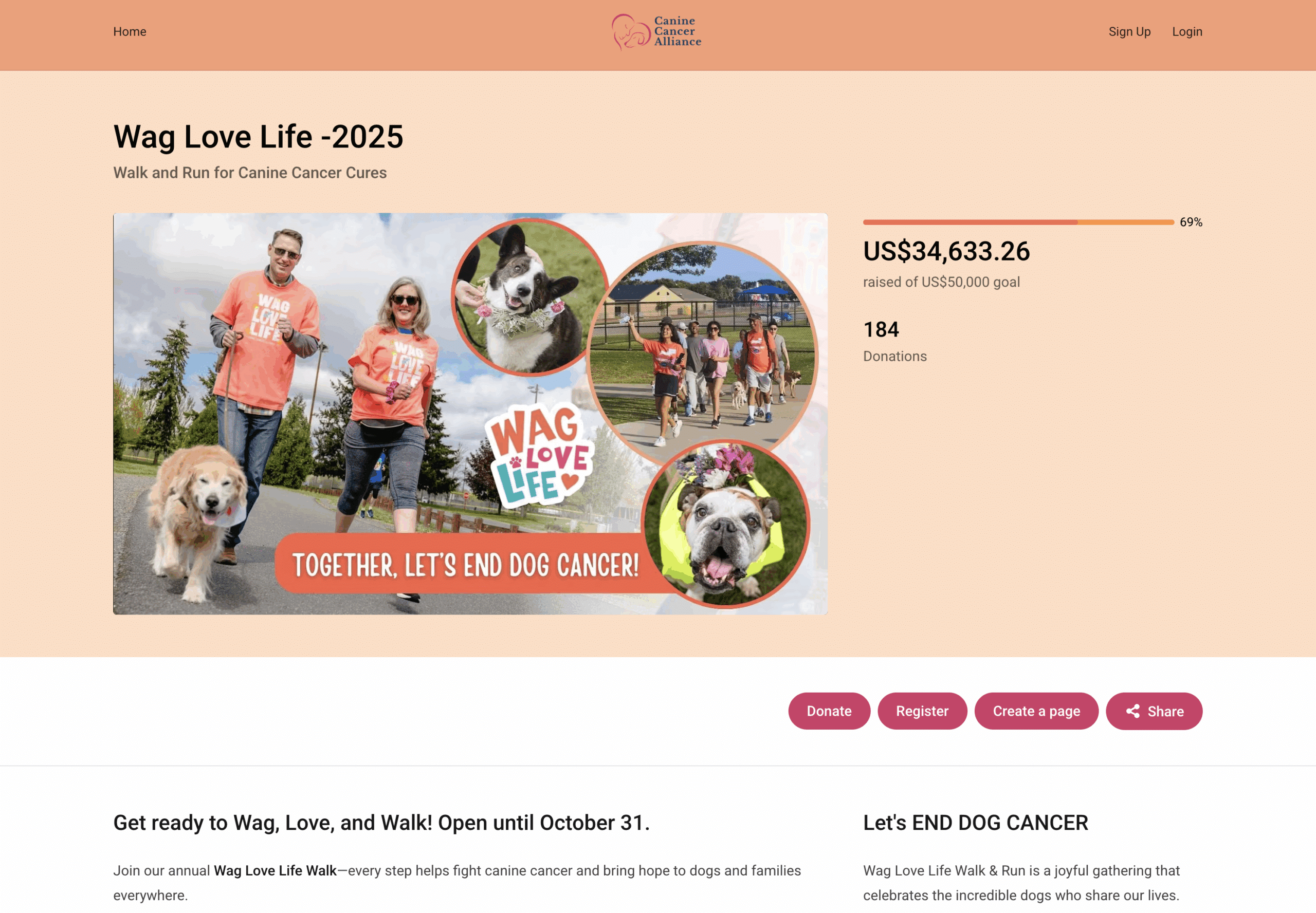wag-fundraising-platform-site